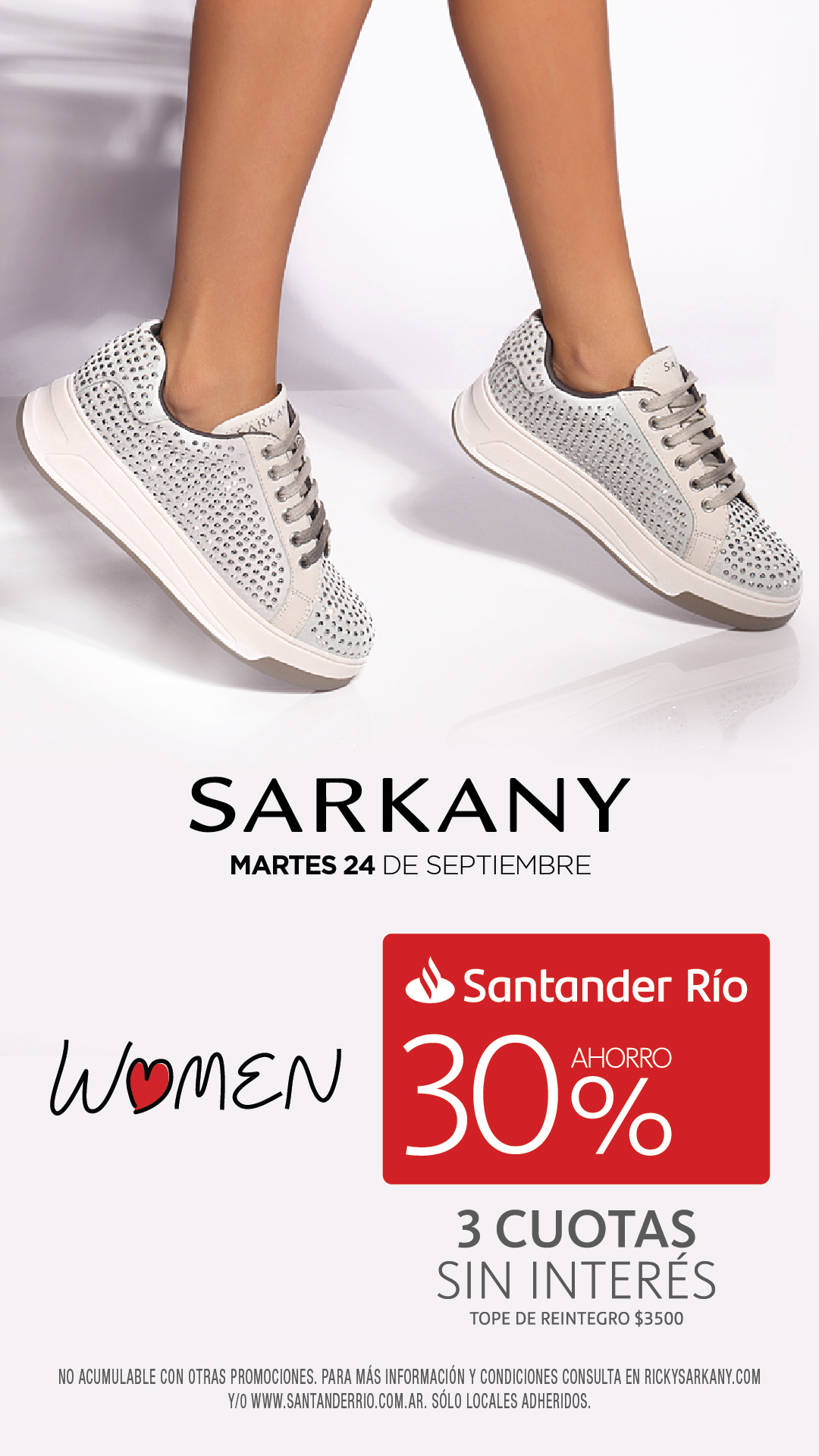 SARKANY 30 OFF con Santander Women Ribera Shopping